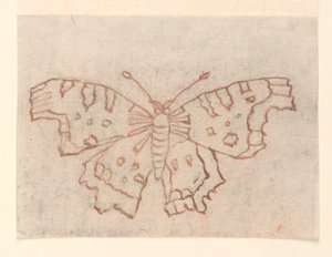 Projekt tekstyliów: motyl autorstwa Unknown artist