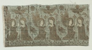 Fragment tkaniny ze Zwiastowaniem autorstwa Unknown artist