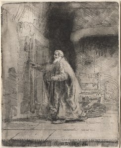 Ślepota Tobita: duży talerz autorstwa Unknown artist