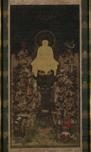 Budda głoszący Sutrę "Doskonałości Mądrości" (Pradżniaparamita) autorstwa Unknown artist
