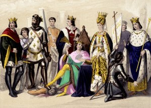 Kapetyjczycy z Valois od 1328 do 1422 r. Filip VI, Jan II, Karol VI, Izabela (Isabella, Elżbieta) Bawarska, Joanna d