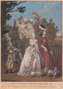 Modne sukienki na rok, 1776 autorstwa Unknown artist