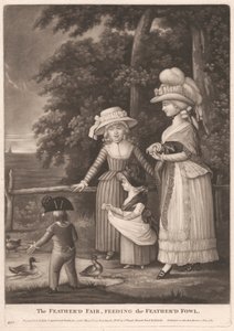 Feathered Fair, karmienie pierzastego ptactwa autorstwa Unknown artist