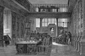 Institut de France w Paryżu - czytelnia INSTITUTE DE FRANCE - autorstwa Unknown artist