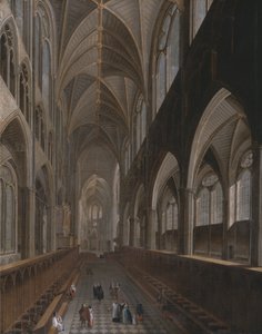 Wnętrze Opactwa Westminsterskiego autorstwa Unknown artist