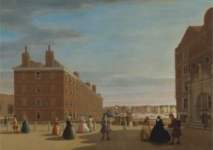Papierowe budynki, Inner Temple, Londyn autorstwa Unknown artist
