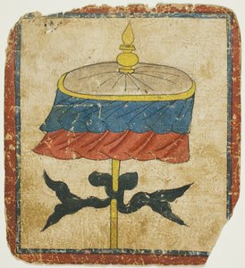 Parasol (chatra), z zestawu kart inicjacyjnych (Tsakali) autorstwa Unknown artist
