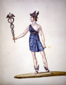 Rzymski bóg Merkury lub Hermes wśród Greków. autorstwa Unknown artist