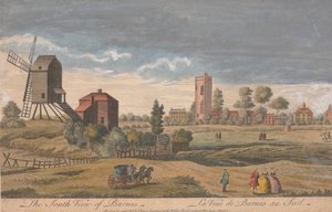 Południowy widok Barnes autorstwa Unknown artist
