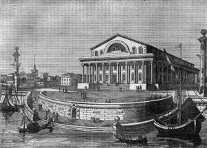 Giełda w Petersburgu (St. Petersburg) w Rosji w 1836 r. autorstwa Unknown artist