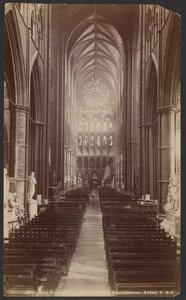 Transept, od północy, Opactwo Westminsterskie autorstwa Unknown artist