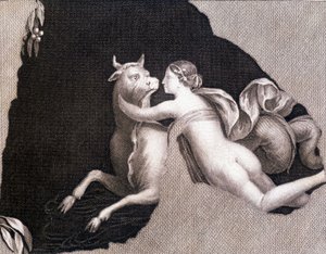 Porwanie Europy - grawerowanie autorstwa Unknown artist