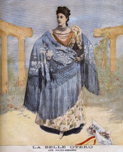 Piękne Otero w Folies-Bergères w 1894 roku autorstwa Unknown artist