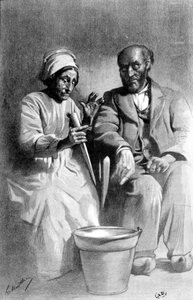Urzekanie odbitym obrazem - litografia, koniec XIX wieku autorstwa Unknown artist