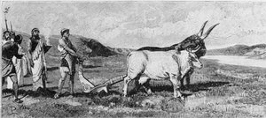 Założenie Rzymu. Grawerowanie z XIX wieku. autorstwa Unknown artist
