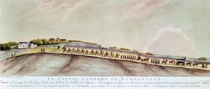 Konwój pogrzebowy z Bonapartego do św. Heleny. 1821. autorstwa Unknown artist