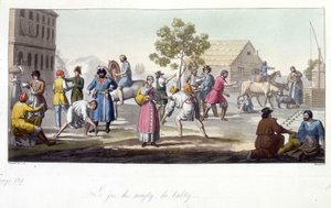 Gra w svayky i babky, Rosja. autorstwa Unknown artist