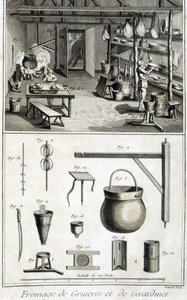 Produkcja serów Gruyère i Gerardmer - w "Encyclopédie" Diderota i d
