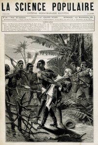 Męczennicy Geographic Science: śmierć kapitana Cooka. Okładka „La Science populaire” z 27 maja 1880 r autorstwa Unknown artist