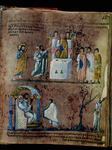 Purpurowy Codex Rossanensis, VI wiek (rękopis) autorstwa Unknown artist