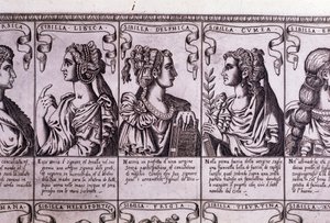 Sybille: libijskie, delfickie, kumejskie (rycina) autorstwa Unknown artist