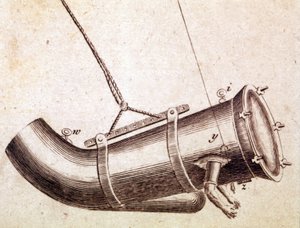 Garnitur używany przez Jacoba Rowe w 1759 roku. autorstwa Unknown artist