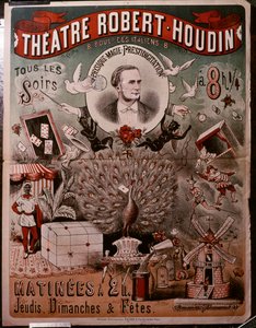 Plakat teatralny Robert Houdin, ok. 1860-75 (plakat) autorstwa Unknown artist