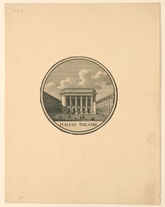 Teatr Włoski, Paryż autorstwa Unknown artist