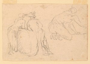 Trzy studia figuralne autorstwa Unknown artist
