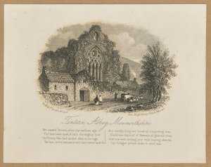 Opactwo Tintern, Monmouthshire autorstwa Unknown artist