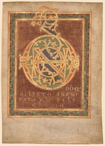Strona tytułowa Opata Berno „Tonarius:” Initial Domino autorstwa Unknown artist