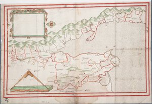 Zatoka Tralee, Irlandia, ok. 1600 (papier, płótno) autorstwa Unknown artist
