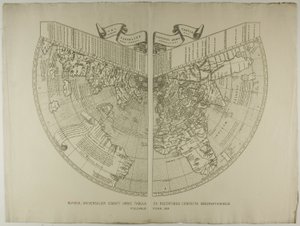 Universalior Cogniti Orbis Tabula, Ex Recentibus Confecta Observationibus Ruysch autorstwa Unknown artist