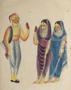 Wielbicielka Vaisnava z dwiema kobietami autorstwa Unknown artist