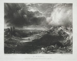 Różne tematy krajobrazu, charakterystyczne dla angielskiej scenerii z obrazów namalowanych przez Johna Constable, RA: A Heath autorstwa Unknown artist