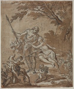 Wenus i Adonis autorstwa Unknown artist
