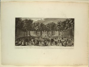 Wersal, ogrody, teatr wodny autorstwa Unknown artist