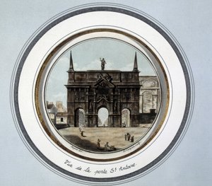 Widok drzwi św. Antoniego - grawer autorstwa Unknown artist