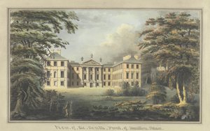 Vista da frente sul do Hamilton Palacepolish autorstwa Unknown artist