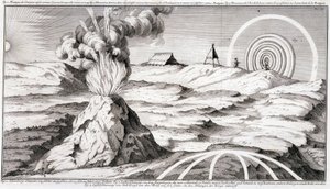 Wulkan na górze Cotopaxi - w „Podróży historycznej Ameryki Południowej dokonanej przez Zakon króla Hiszpanii przez Don George’a Juana i Don Antoine de Ulloa””, T.1, w C.A. Jombert, Librairie du Roi, Paryż autorstwa Unknown artist