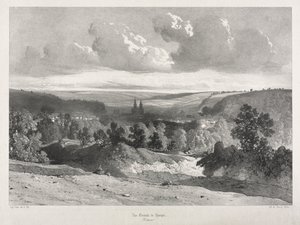 Malownicze i romantyczne podróże po starożytnej Francji. Bretania: Ogólny widok Quimper autorstwa Unknown artist
