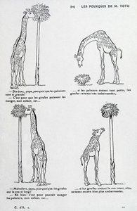 Dlaczego od pana Toto: Dlaczego palma jest taka duża i dlaczego żyrafa ma tak długą szyję. (komedia nawiązująca do teorii Darwina) autorstwa Unknown artist
