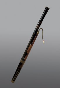 Instrument dęty: fagot z XVIII wieku. Barcelona. Muza muzyki. autorstwa Unknown artist
