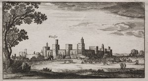 Zamek Windsor od południowego wschodu autorstwa Unknown artist