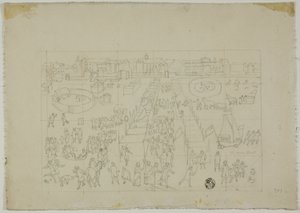 Zimowy Festiwal poza Skandynawskim Miastem autorstwa Unknown artist