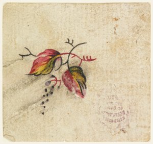 Woodblock Próbny dowód dla zadrukowanej tkaniny autorstwa Unknown artist
