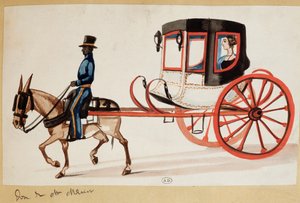 Młoda kobieta w fiakrze w Peru autorstwa Unknown artist