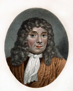 portret Antoniego Van Leeuwenhoeka lub Antona van Leeuwenhoeka lub Leeuvenhoeka lub Leeuwenhoeka. Holenderski przyrodnik (1632-1723). Grawerowanie XVIII wieku. autorstwa Unknown artist