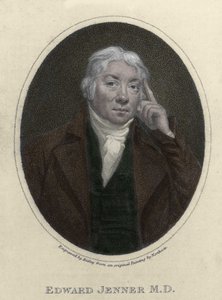 portret Edwarda Jennera (1749-1823), angielskiego lekarza, odkrywcy odporności na ospę. autorstwa Unknown artist