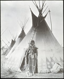 Blackfoot Indian, Calgary Area autorstwa Unknown photographer